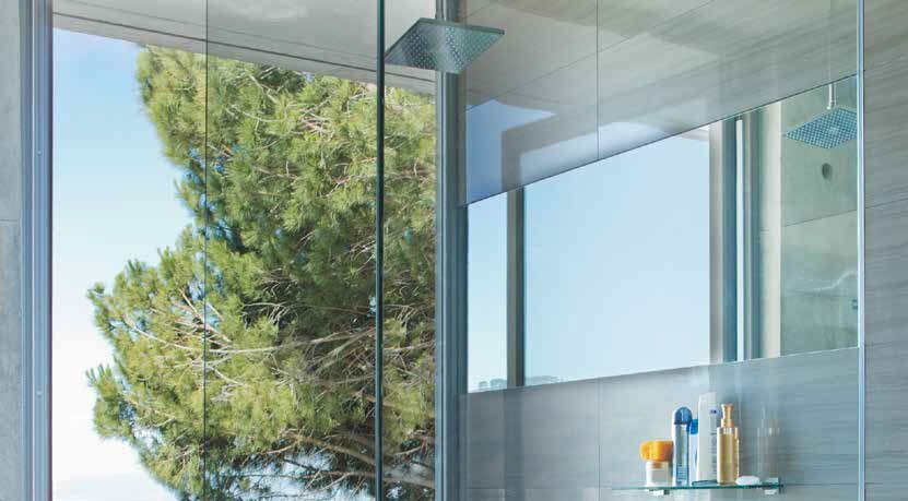 glazen douchedeur