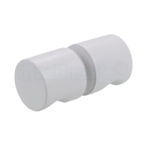 Douchedeur knop rond Ø32 mat wit (WH)