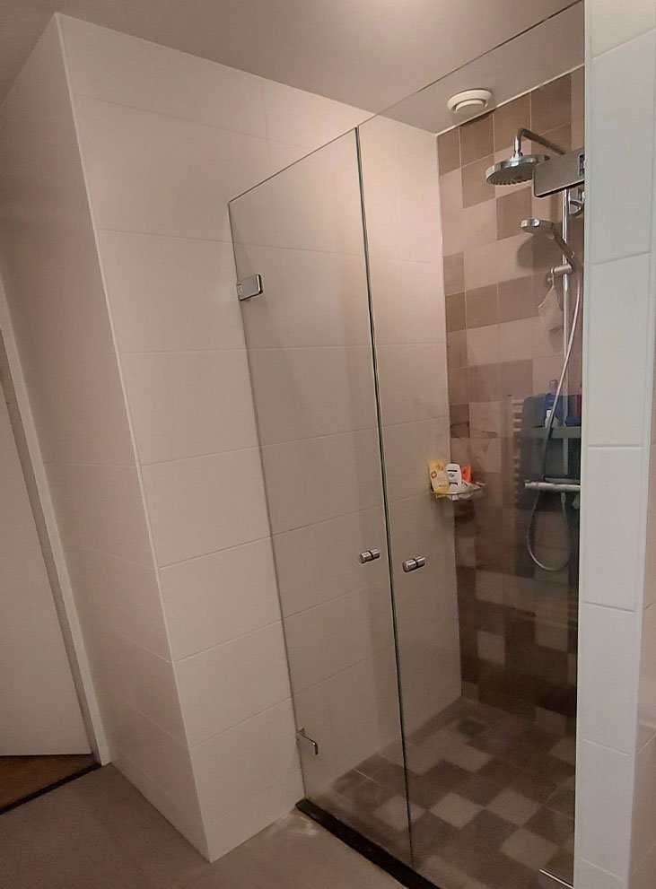 Douchewand Avignon met 2 openslaande deuren