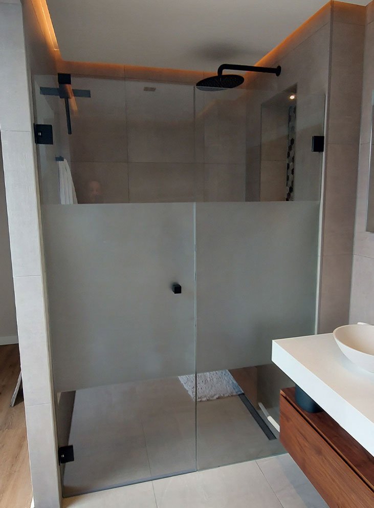 Douchewand Toulouse gezandstraald