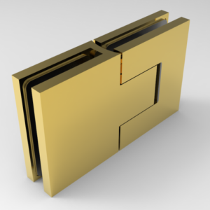 Bellagio douchedeur glas-glas mat messing (SB)