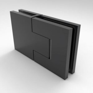 Bellagio douchedeur glas-glas mat zwart (MBL)