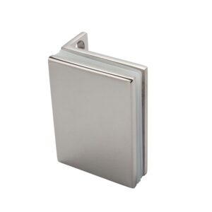 Glasklem 3023 wand-glas RVS effect