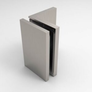 Bellagio wandklem wand-glas RVS effect (BN)