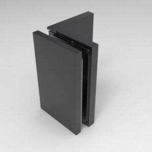 Bellagio wandklem wand-glas mat zwart (MBL)