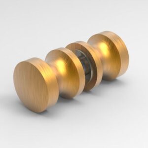 Knopstel rond 30 mm - mat brushed copper (MBC)