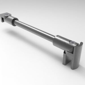 Stabilisatiestang rond L=120cm (inkortbaar) - Brushed Gun Metal (BGM)