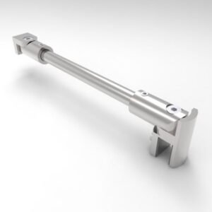 Stabilisatiestang rond L=120cm (inkortbaar) - Glans chroom (CH)