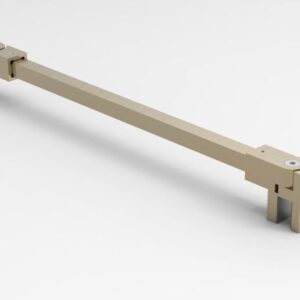Stabilisatiestang vierkant L=120cm (inkortbaar) - Brushed Brons (BBRZ)