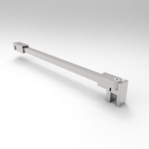 Stabilisatiestang vierkant L=120cm (inkortbaar) - glans chroom (CH)