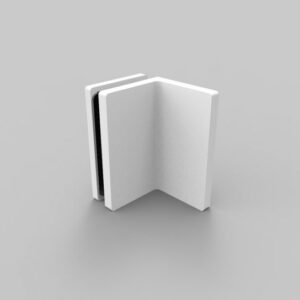 Bellagio wandklem wand-glas mat wit (WH)