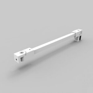 Stabilisatiestang vierkant L=120cm (inkortbaar) - mat wit (WH)