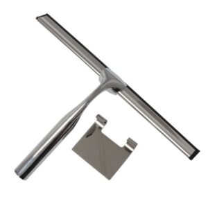 Luxe douchewisser met ophangsysteem - glans chroom