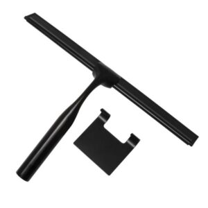 Luxe douchewisser met ophangsysteem - zwart