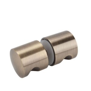 Douchedeur knop rond Ø32 Geborsteld brons (BBRZ)